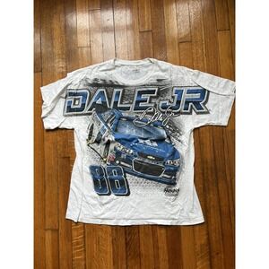 Vintage Dale Earnhardt Jr #88 All Over Print T-Shirt Size XLarge Y2K NASCAR